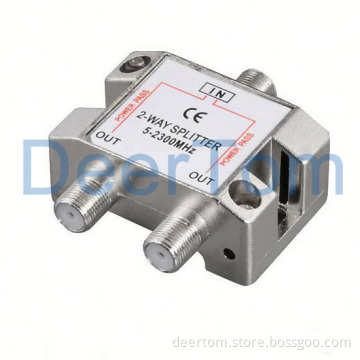 0-1000MHz CATV Splitter CATV Power Splitter 2 ways